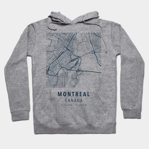montreal simple map Hoodie by boy cartograph